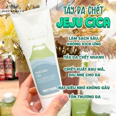 Tẩy Da Chết Da Mụn Nhạy Cảm Pretty Skin Jeju Cica Peeling Gel 150ml Giá 280k - Giảm từ 352.800