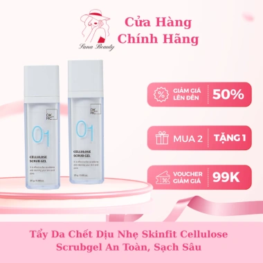 Tẩy Da Chết Dịu Nhẹ Skinfit Cellulose Scrubgel - An Toàn, Sạch Sâu, Giá 350k