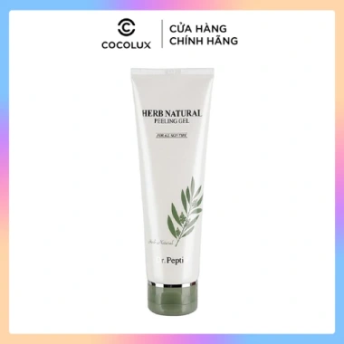Tẩy Da Chết DR.PEPTI+ Herb Natural Peeling Gel 130ml - Giá 185.000, Dưỡng Da Sáng Mịn, Khuyến Mãi Giá Sốc
