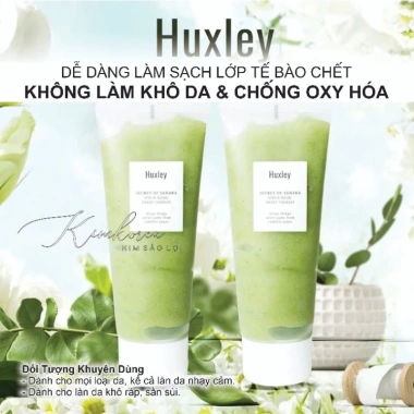 Tẩy da chết Huxley chiết xuất xương rồng, sạch sâu, mềm mịn, không khô, giá 105k 4