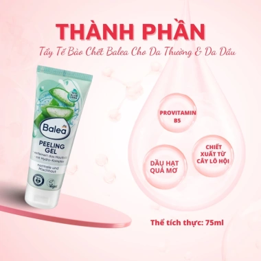 Tẩy Da Chết Mặt Balea Hàng Đức 90k - Giảm Giá 75k, Da Mịn Sáng Tự Nhiên