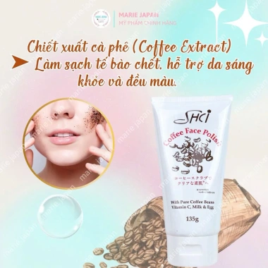 Tẩy Da Chết Mặt SHCI Coffee Face 135g – Cà Phê, Vitamin C, Sữa Trứng Dưỡng Da Sáng Mịn, Giá chỉ 89.999 VND 7