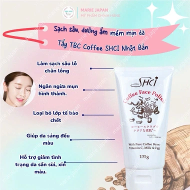 Tẩy Da Chết Mặt SHCI Coffee Face 135g – Cà Phê, Vitamin C, Sữa Trứng Dưỡng Da Sáng Mịn, Giá chỉ 89.999 VND 9