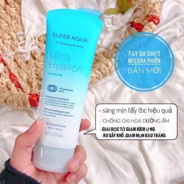 Tẩy da chết Missha Super Aqua Peeling Gel - Dưỡng ẩm sâu, giá chỉ 125.000 VND
