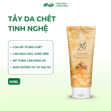 Tẩy Da Chết Nghệ Z9 80ml - Làm Sạch, Giảm Mụn, Mờ Thâm, Da Xỉn Màu, Giá 65.000 Tẩy Da Chết Nghệ Z9 80ml - Làm Sạch, Giảm Mụn, Mờ Thâm, Da Xỉn Màu, Giá 65.000