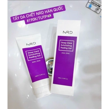 Tẩy da chết NRD AHA/BHA Hàn Quốc – Da mềm mịn, không khô, làm sạch sâu, 171.000₫ 4 Tẩy da chết NRD AHA/BHA Hàn Quốc – Da mềm mịn, không khô, làm sạch sâu, 171.000₫ 4