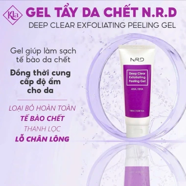 Tẩy Da Chết N.R.D Gel AHA BHA - Dịu Nhẹ, Làm Sạch Sâu, Giảm Mụn, 205.000đ Tẩy Da Chết N.R.D Gel AHA BHA - Dịu Nhẹ, Làm Sạch Sâu, Giảm Mụn, 205.000đ