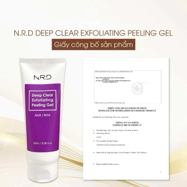 Tẩy Da Chết N.R.D Gel AHA BHA - Dịu Nhẹ, Làm Sạch Sâu, Giảm Mụn, 205.000đ