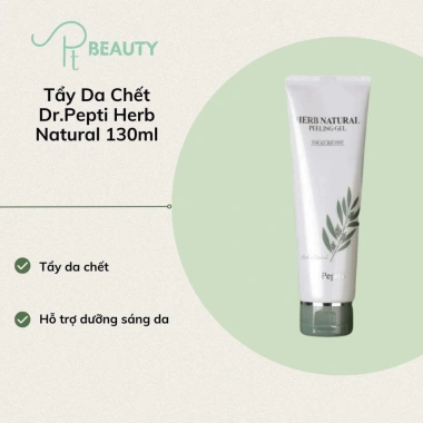 Tẩy Da Chết Pepti Herb Dr.PEPTI+ 130ml - Giảm 22% - Dưỡng ẩm Sáng da Không kích ứng