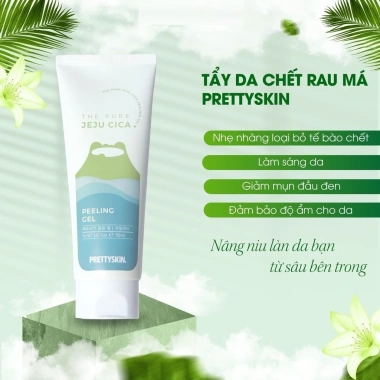 Tẩy da chết rau má Prettyskin 150ml - Loại bỏ tế bào chết, da mịn màng, giảm mụn, chỉ 275.000₫ (Giá gốc 357.500₫)