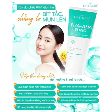Tẩy Da Chết Sinh Học Dr Lacir PHA-AHA Peeling Dịu Nhẹ Loại Bỏ Tế Bào Già Cỗi 235k