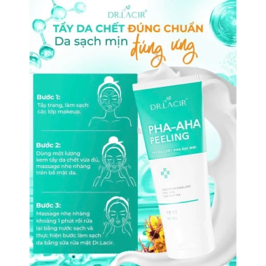 Tẩy Da Chết Sinh Học Dr Lacir PHA-AHA Peeling Dịu Nhẹ Loại Bỏ Tế Bào Già Cỗi 235k