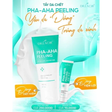 Tẩy Da Chết Sinh Học Dr Lacir PHA-AHA Peeling Dịu Nhẹ Loại Bỏ Tế Bào Già Cỗi 235k 3 Tẩy Da Chết Sinh Học Dr Lacir PHA-AHA Peeling Dịu Nhẹ Loại Bỏ Tế Bào Già Cỗi 235k 3