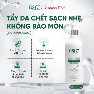 Tẩy Da Chết Sinh Học GSC Natural Peeling – Sạch Nhẹ Nhàng, Không Bào Mòn, 475k