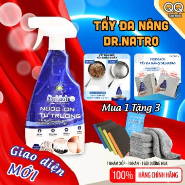 Tẩy đa năng Dr Natro - Loại cặn canxi, vết bám trên nồi chảo, đồ nhựa - An toàn, chỉ 144.000