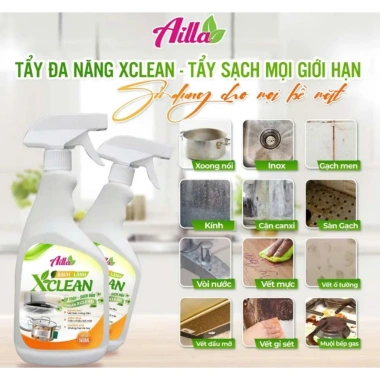 Tẩy Đa Năng XClean 500ml – Miễn Phí Miếng Cọ, Loại Bỏ Dầu Mỡ, Cặn Canxi An Toàn Cho Nhà Bếp 89.000₫ 2