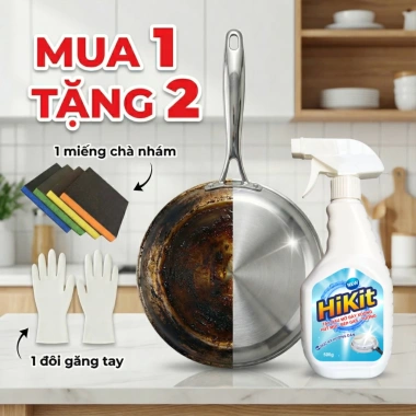 Tẩy Dầu Mỡ HiKit 500g - Tẩy Nồi, Đáy Xoong, Bếp Gas, Từ, Hút Mùi - Mua 1 Tặng 2 2 Tẩy Dầu Mỡ HiKit 500g - Tẩy Nồi, Đáy Xoong, Bếp Gas, Từ, Hút Mùi - Mua 1 Tặng 2 2