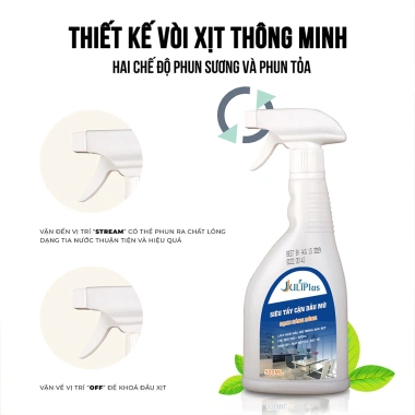 Tẩy Dầu Mỡ Juliplus – Nước tẩy đa năng cho máy hút mùi, làm sạch bếp ga & bếp từ, giá 69.000₫ 8