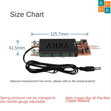 Tay hàn cell pin cân lực đồng đỏ - có kim hàn, giảm giá 200k (Giá gốc 260k) 3