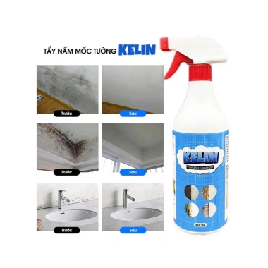 Tẩy mốc trần tường KELIN 650ml - Tẩy vết mực, làm sạch, roang cao su, giá 69.000₫