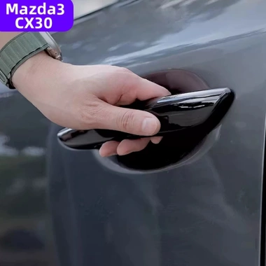 Tay nắm cửa Mazda 2.020-2.026 cho Mazda 3 CX30 - Nguyên chất, màu đen sáng, sơn thủ công, giá chỉ 395.999₫