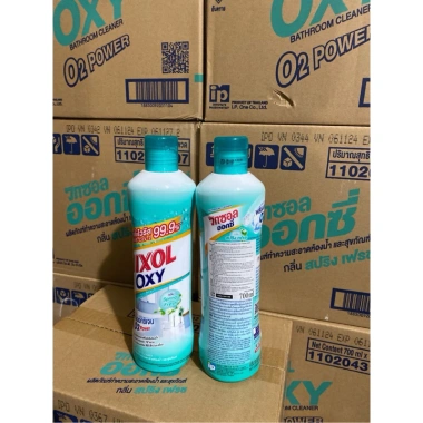 Tẩy nhà tắm và bồn cầu Vixol Oxy 700ml - Diệt vi khuẩn, nấm mốc, giá 45.000 VND