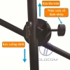 Tay Quay 720 độ Đa Năng Gắn Tripod Điện Thoại, Chân Đèn 65cm - Giá 120k 3