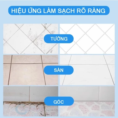 Tẩy Ron Gạch Men: Dung Dịch Vệ Sinh Đường Chỉ, Loại Ố & Vết Đen, Giá 85.000đ (Giảm từ 107.950đ)