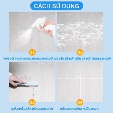 Tẩy Ron Gạch Men: Dung Dịch Vệ Sinh Đường Chỉ, Loại Ố & Vết Đen, Giá 85.000đ (Giảm từ 107.950đ) 9 Tẩy Ron Gạch Men: Dung Dịch Vệ Sinh Đường Chỉ, Loại Ố & Vết Đen, Giá 85.000đ (Giảm từ 107.950đ) 9
