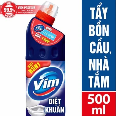 Tẩy rửa bồn cầu vệ sinh toilet Vim - Loại bỏ vết bẩn, khử mùi, giảm giá 30% 3