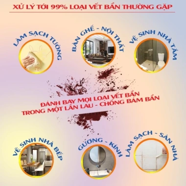 Tẩy rửa đa năng 500ml Xóa mọi vết bẩn nội thất gia đình, văn phòng, giá 105.000₫