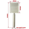 Tay sen tắm inox 304 nóng lạnh Vòi hoa sen 2 kiểu tròn, vuông, giá chỉ 28.000₫ 5