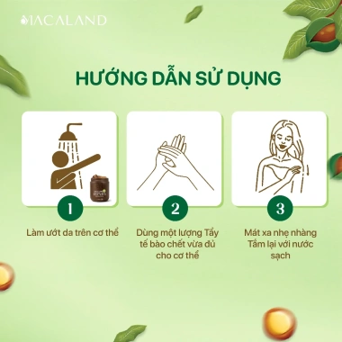 Tẩy Tế Bào Chết Body Cà Phê Organic M2G20% 235g/500g MACALAND Dưỡng Ẩm Da Sáng Mịn 119k 6