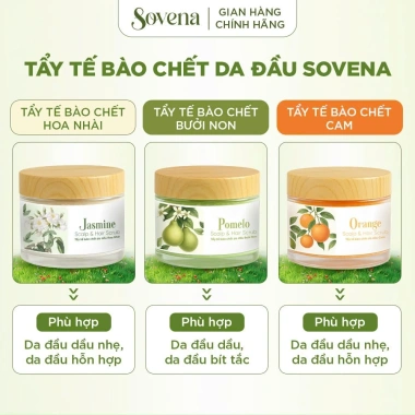 Tẩy tế bào chết da đầu muối Sovena làm sạch, loại bỏ bã nhờn, giảm bết dầu 280.000 VND 2