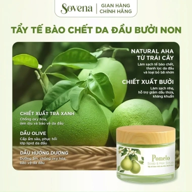 Tẩy tế bào chết da đầu muối Sovena làm sạch, loại bỏ bã nhờn, giảm bết dầu 280.000 VND 4
