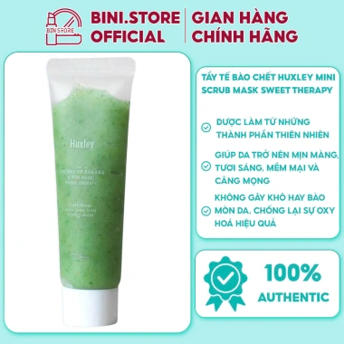 Tẩy Tế Bào Chết Huxley Mini 30ml Scrub Mask Sweet Therapy – Giá chỉ 129.000đ, giảm từ 167.700đ