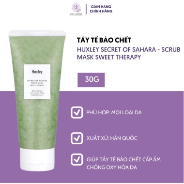 Tẩy Tế Bào Chết Huxley Secret Of Sahara Sweet Therapy - Cấp ẩm, Chống Oxy Hóa, Giá 99.000đ