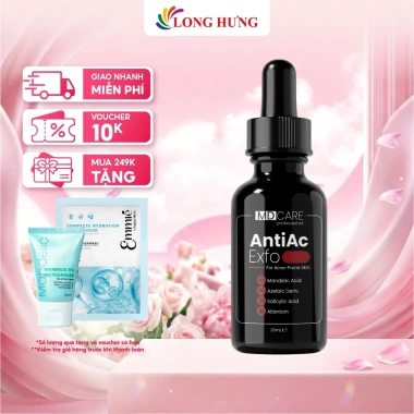 Tẩy tế bào chết MD CARE AntiAc Exfo 10ml-30ml - Da mịn sáng, giảm mụn, giá chỉ 179.000đ