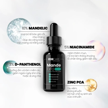 Tẩy tế bào chết MD CARE Mande Exfo 10ml/30ml – Da mịn, giảm mụn, chỉ 159.000₫