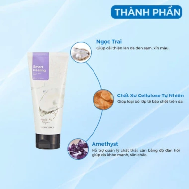 Tẩy Tế Bào Chết Ngọc Trai The Face Shop Smart Peeling 120ml - Giá 155.000 Da Mịn