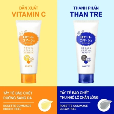 Tẩy Tế Bào Chết Rosette 180g - Gommage Clear Peel Thu Nhỏ Lỗ Chân Lông, Da Sáng Mịn, Giá 113.000 VND