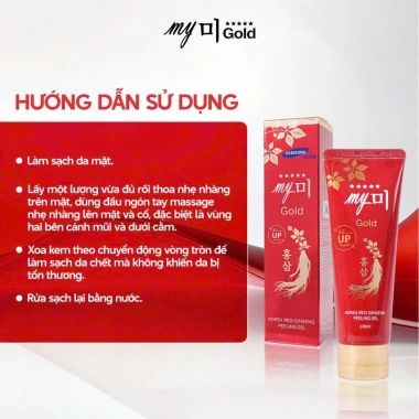 Tẩy Tế Bào Chết Sâm Đỏ My Me Gold 130ml - Sạch Da, Mịn Màng, Sáng Hồng Tự Nhiên