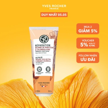 Tẩy tế bào chết toàn thân Bơ hạt mỡ Yves Rocher Rich Scrub 250ml - Giá chỉ 532.000đ