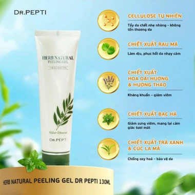Tẩy Tế Bào Dr.Pepti Herb Natural Peeling Gel Thảo Dược Hàn Quốc 130ml Giá 205k