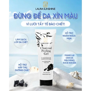 Tẩy tế bào than hoạt tính Laura Sunshine Kim Anh - Giảm giá 20% Da sạch, se khô mụn, chỉ 218.990₫ 6