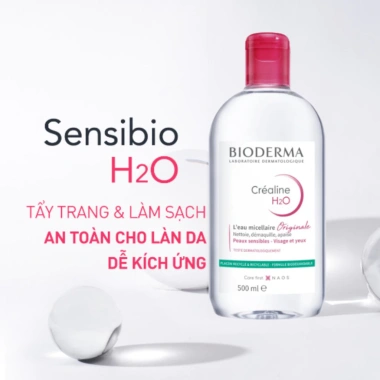 "Tẩy Trang Bioderma Hồng Xanh 500ML 850ML Cho Da Dầu Mụn Nhạy Cảm Sạch Sâu Lành Tính Giá Tốt 349k" 4
