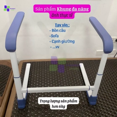 Tay vịn bồn cầu an toàn, chắc chắn cho người cao tuổi - Giá 799.000, giao ngay 9