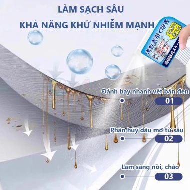 Tẩy xoong nồi siêu sạch Nhật Bản 500ml - Khử mùi, an toàn, giá ưu đãi 79.000đ 3