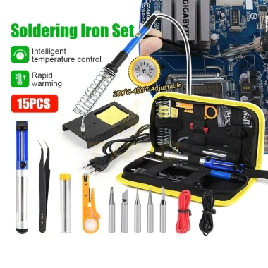 TAYO bộ 15 món mỏ hàn thiếc 80W 220V – Nhiệt độ điều chỉnh, máy hàn chì mini, bộ mũi hà, 53.350₫ TAYO bộ 15 món mỏ hàn thiếc 80W 220V – Nhiệt độ điều chỉnh, máy hàn chì mini, bộ mũi hà, 53.350₫