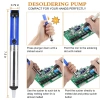 TAYO bộ 15 món mỏ hàn thiếc điều chỉnh nhiệt độ 60W 220V - máy hàn chì mini, phụ kiện, mũi hàn, kệ hàn 6